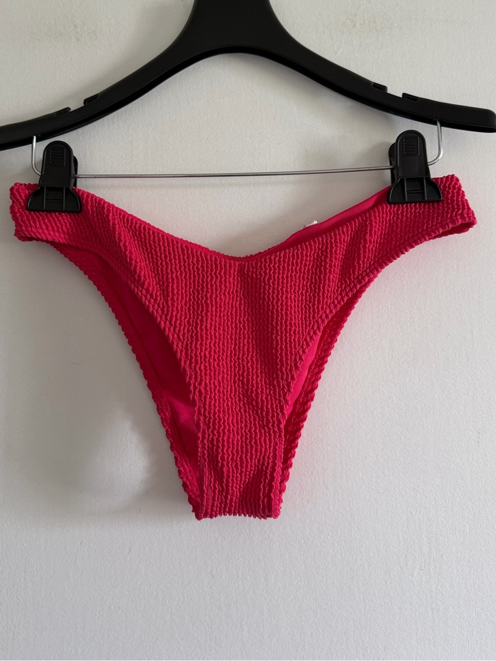 Abercrombie & Fitch Hot Pink Textured Bikini Bottom
